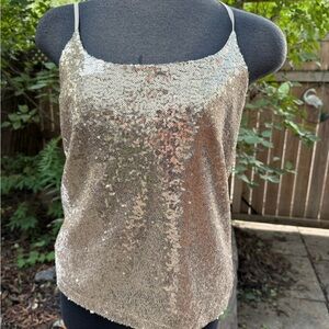 Joe Fresh Gold Sequin Camisole